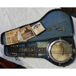 CASED WALLIOSTRO ZITHER MANDOLIN