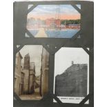 POSTCARD ALBUM 120+ CORNISH & USA CARDS