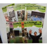 25 FOOTBALL LEAGUE REVIEW MAGAZINES