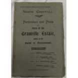 1911 SALES PARTICULARS GRANVILLE ESTATE MORWENSTOW - WEST WOOLLEY, YOULDON WOOD HACKMARSH ETC