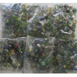 6 BAGS MARBLES