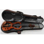 ARTISAN SKELETON ELECTRIC VIOLIN & BOW IN CASE