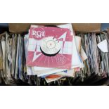 BOX OF 45 RPM RECORDS