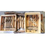 2 BOXES WOODWORK PLANES
