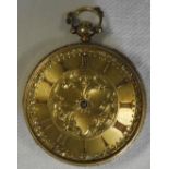 18CT GOLD POCKET WATCH BY WILLIAM LATCH NEWPORT