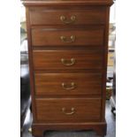 MAHOGANY CHEST 5 DRAWERS 23'Wx41'H