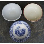 3 CHINA WASH BOWLS