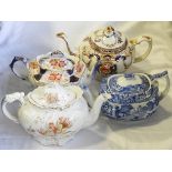 COPELAND SPODE ITALIAN TEAPOT & 3 OTHERS