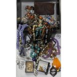 BOX OF COSTUME JEWELLERY