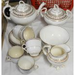 GILT BORDER TEASET