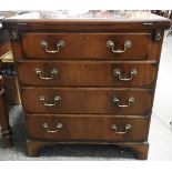 MAHOGANY BATCHELORS CHEST WITH FOLD FLAP TOP 26.5'x14.5'Wx30'H