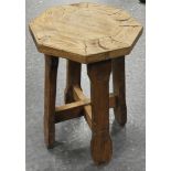 CARVED COUNTRY STOOL