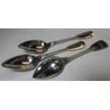 SILVER 3 SERVING SPOONS (MARKED 87) 236.33G