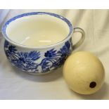 WEDGWOOD PEONY CHAMBER & AN OSTRITCH EGG