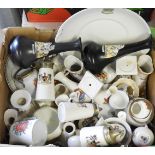 BOXE OF CRESTED CHINA