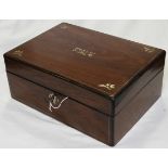 VICTORIAN MOP INLAID TABLE BOX