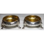 SILVER PAIR SALTS LONDON 1769 81.45G