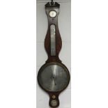 MAHOGANY AREROID BAROMETER C.FARELLI OF NORTHAMPTON