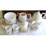 VICTORIAN GILDED PART TEA SET