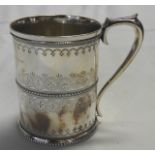 SILVER CHRISTENING MUG (CASED) 170.8G