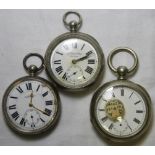 3 POCKET WATCHES