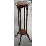 MAHOGANY JARDINIERE STAND