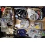 BOX OF SEWING ACCESSORIES