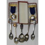 2 RICHMOND DISTRICT BOXED MEDALS & COLLECTION SPOONS