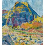 AMIET, CUNO(Solothurn 1868 - 1961 Oschwand)Berglandschaft bei Handeck. 1927.Öl auf Leinwand.Unten