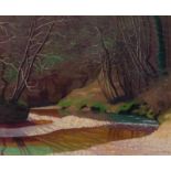 VALLOTTON, FELIX(Lausanne 1865 - 1925 Paris)"Ruisseau rouille et galets blancs", 1921.Öl auf