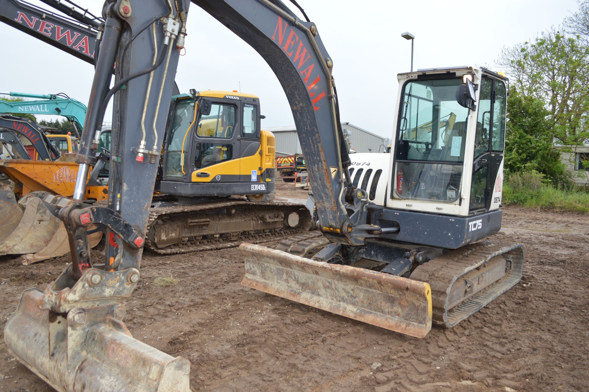 Terex 7.5t Excavator. Model No: TC75 - Image 3 of 30