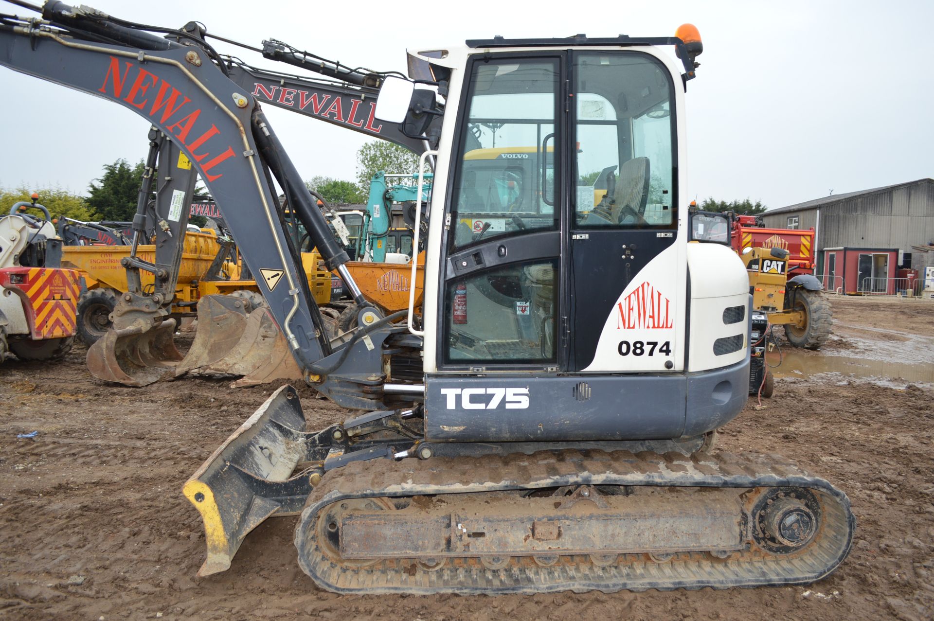 Terex 7.5t Excavator. Model No: TC75 - Image 6 of 30