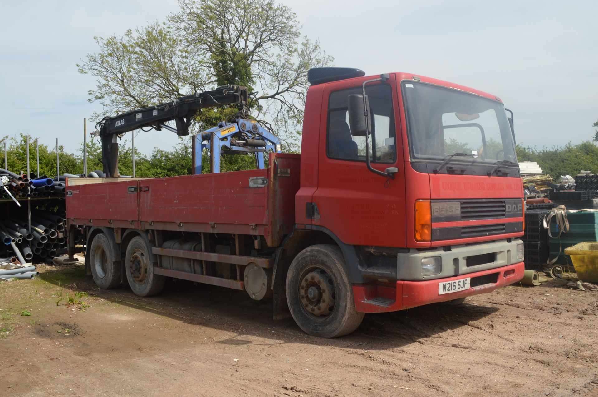 DAF CF65.240 Rigid Dropside with Altas AK3500 A14 - Image 3 of 10