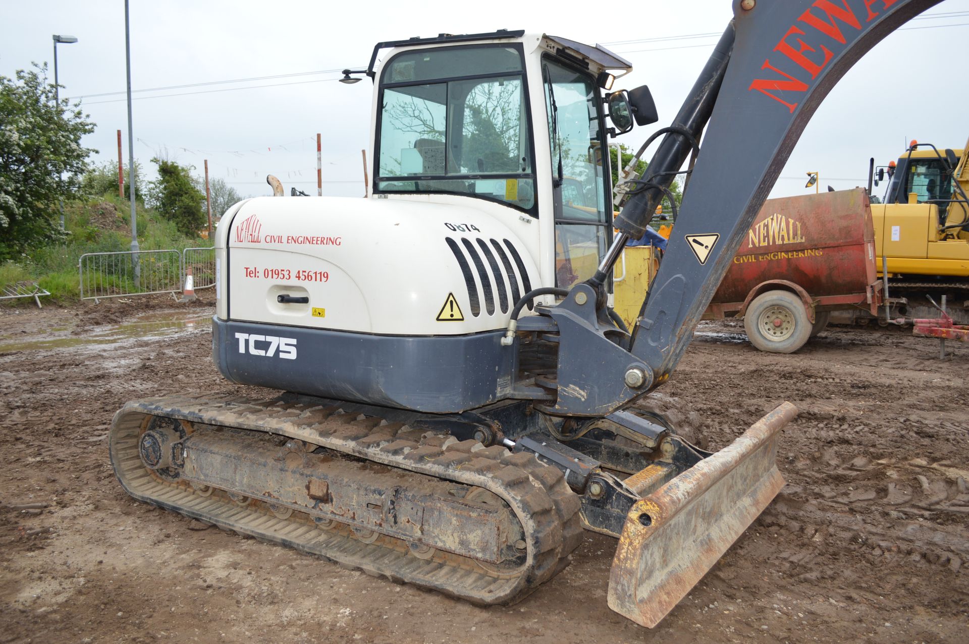 Terex 7.5t Excavator. Model No: TC75 - Image 12 of 30