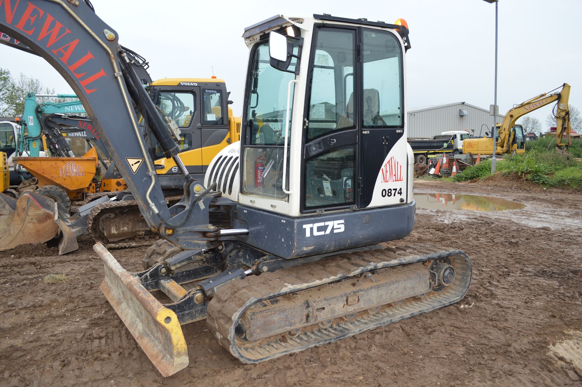 Terex 7.5t Excavator. Model No: TC75 - Image 5 of 30