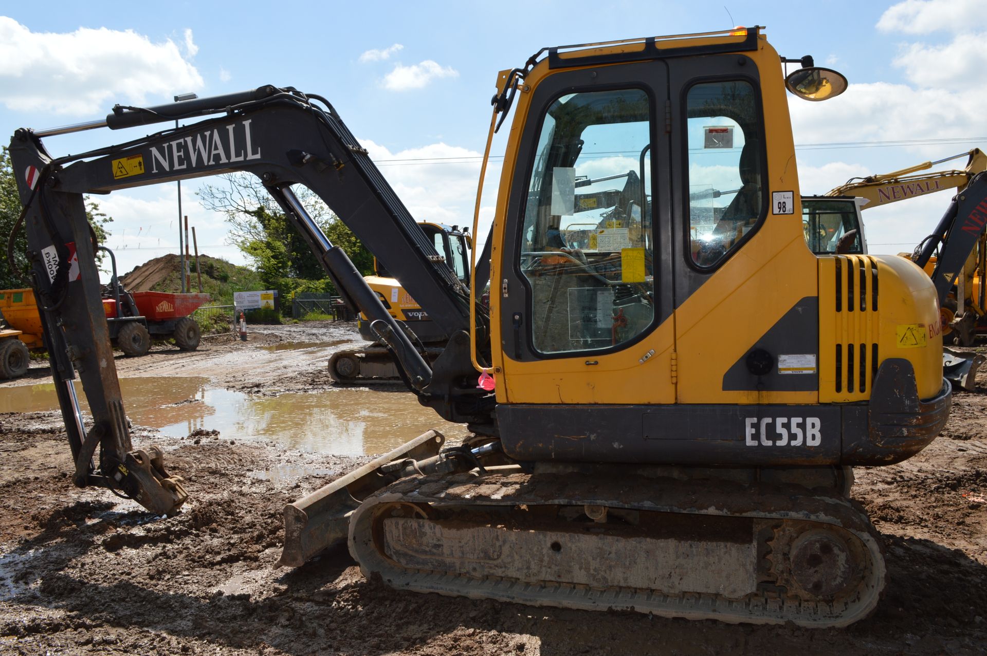 Volvo 5t Rubber Tracked Excavator with Blade, Quic - Image 10 of 37