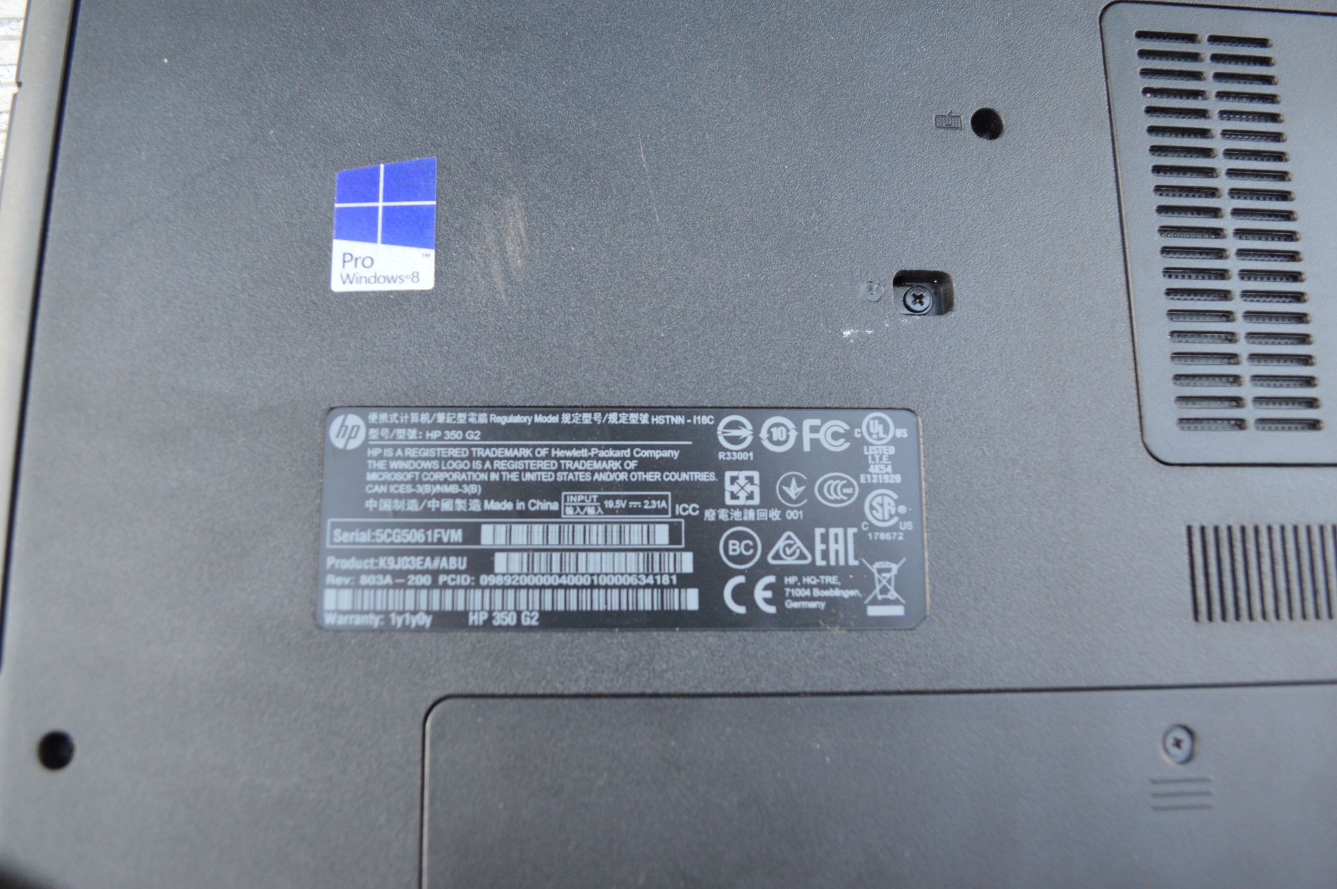 HP 350G2 Windows 8 i5 Processor Laptop (please note: this item is located in Birmingham, - Image 5 of 5