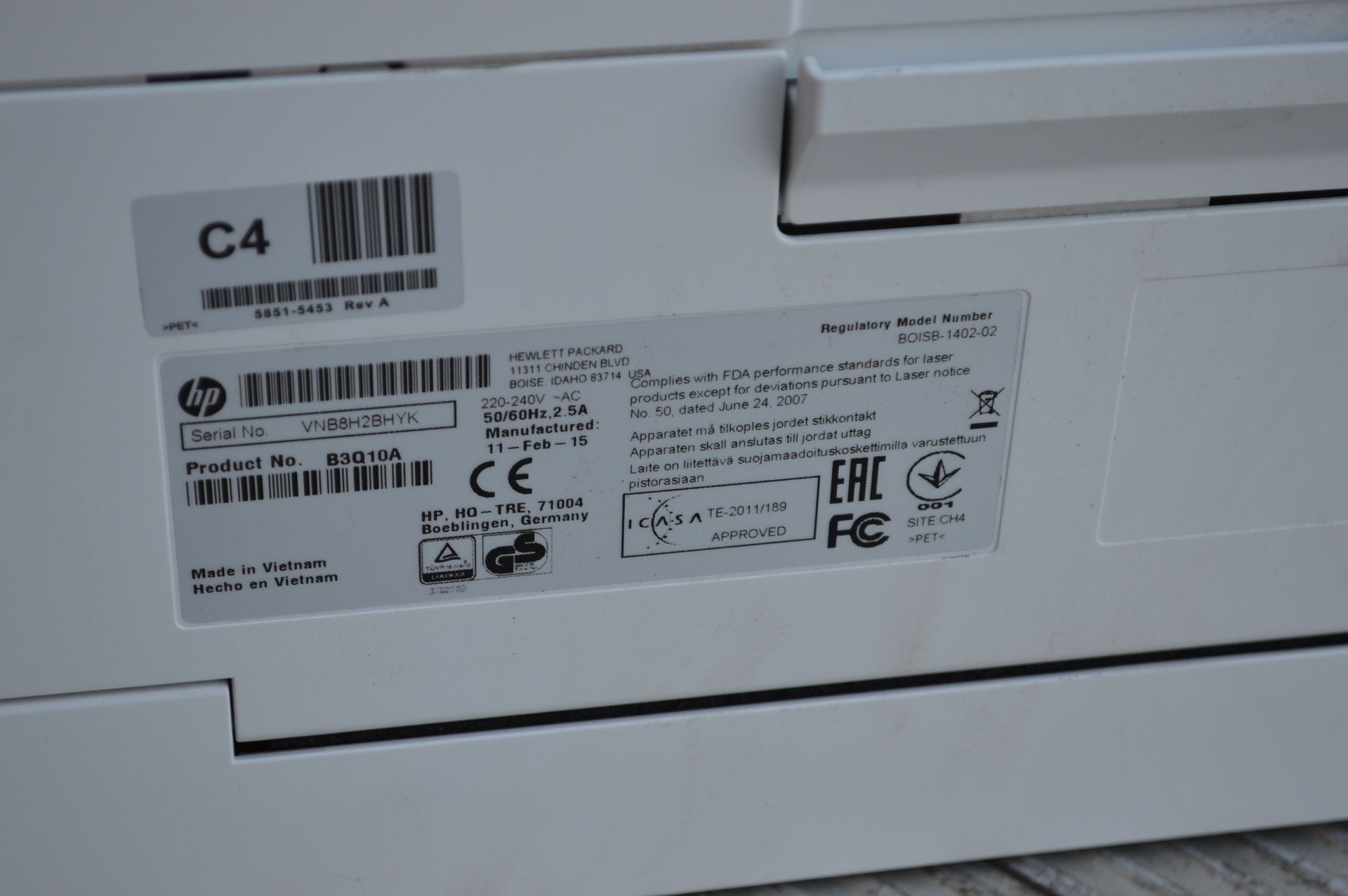 HP Color LaserJet Pro MFP M2&N (please note: this item is located in Birmingham, Collection by - Image 6 of 6