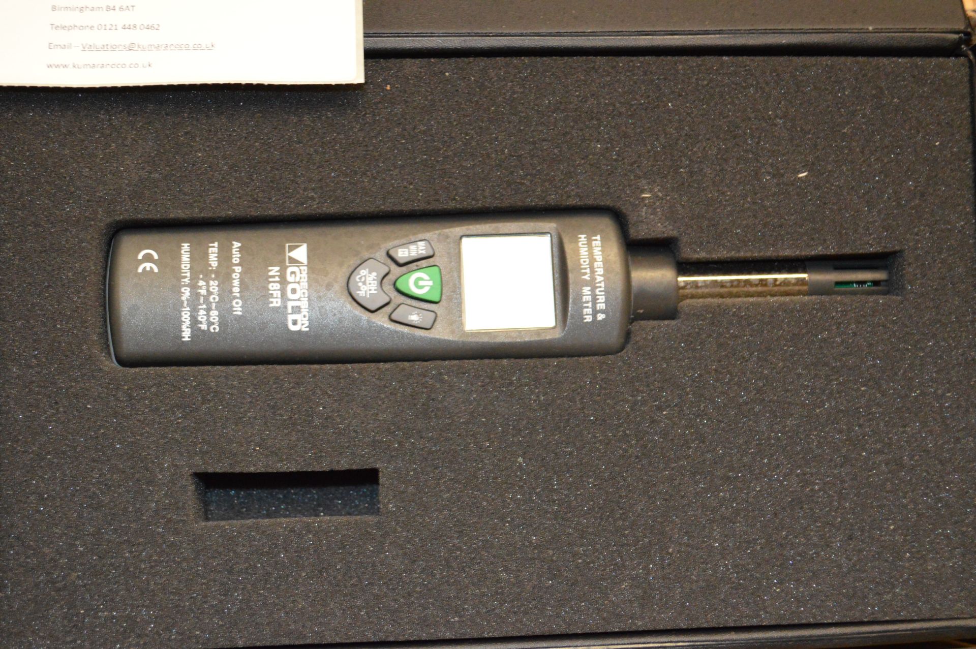 Gold Precision Temperature & Humidity Meter Model No: N18FR - Image 2 of 6