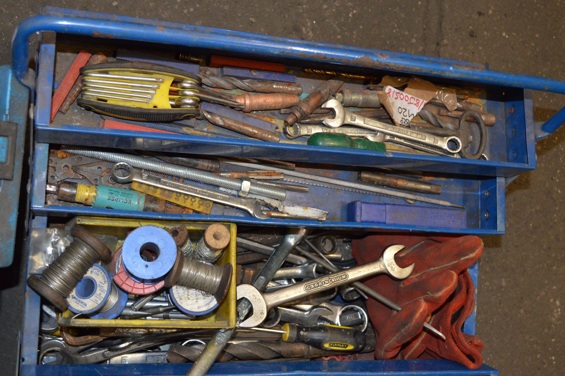 Tool Box & Contents to include Selection Bearing Puller Set & G Clamps - Image 7 of 13