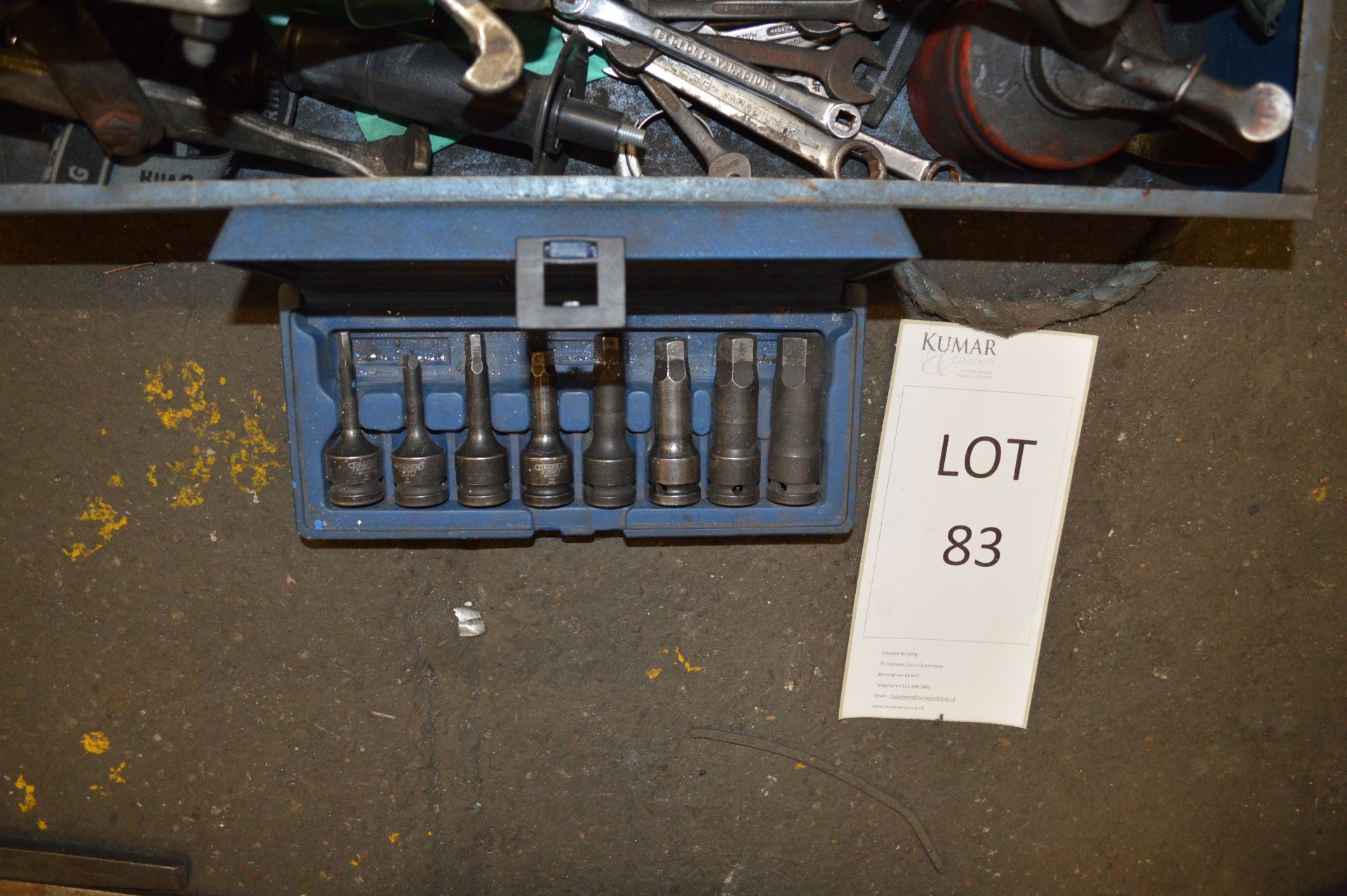 Tool Box & Contents to include Selection of Impact Sockets, Brackets, Extension Bars etc - Image 4 of 10