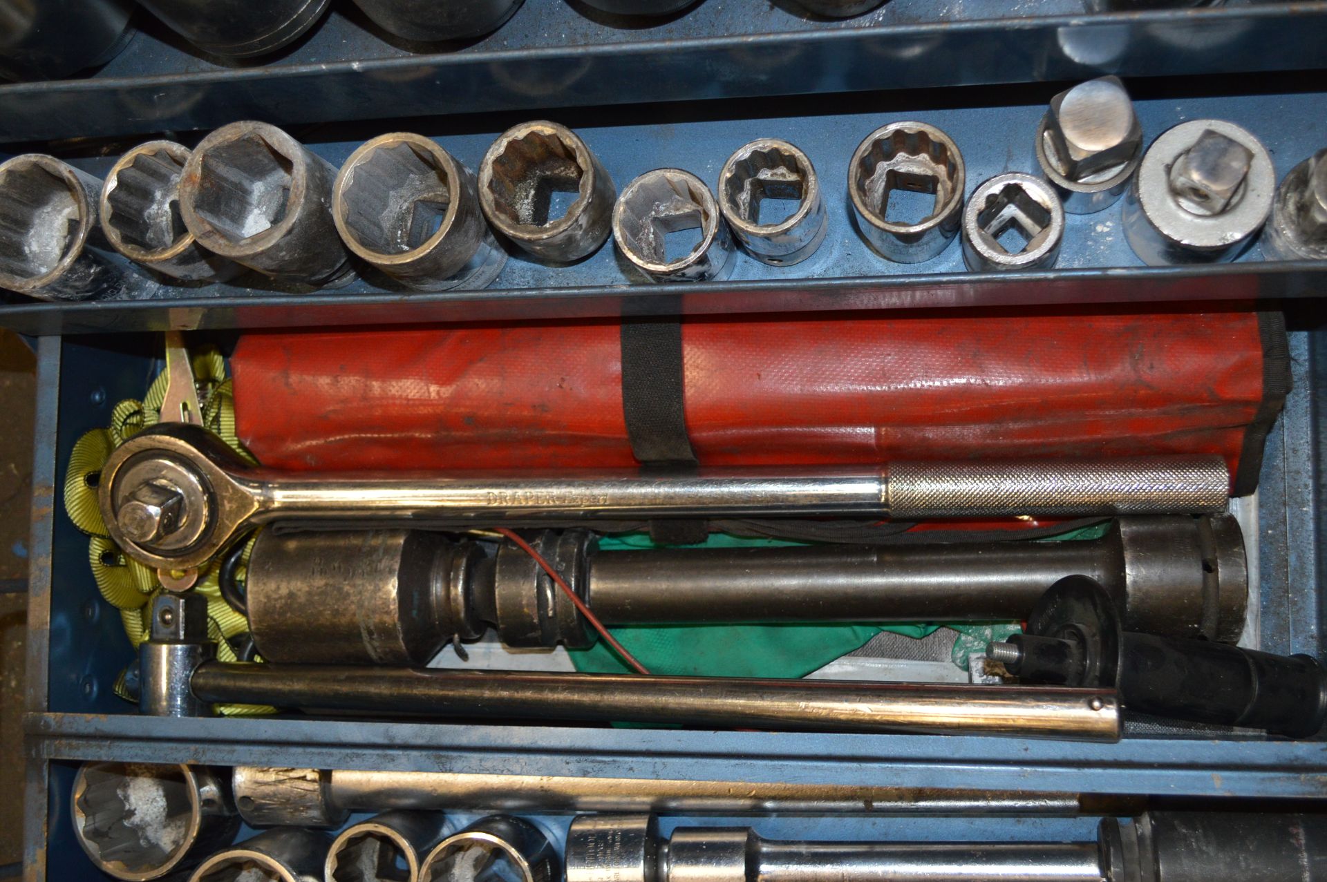 Tool Box & Contents to include Selection of Impact Sockets, Brackets, Extension Bars etc - Image 10 of 10