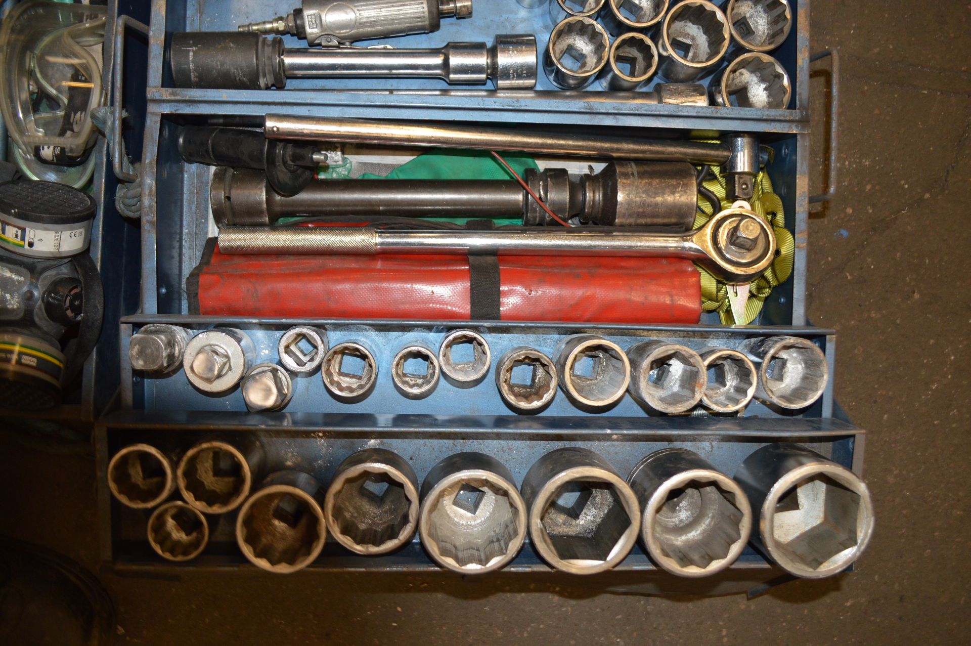 Tool Box & Contents to include Selection of Impact Sockets, Brackets, Extension Bars etc - Image 6 of 10