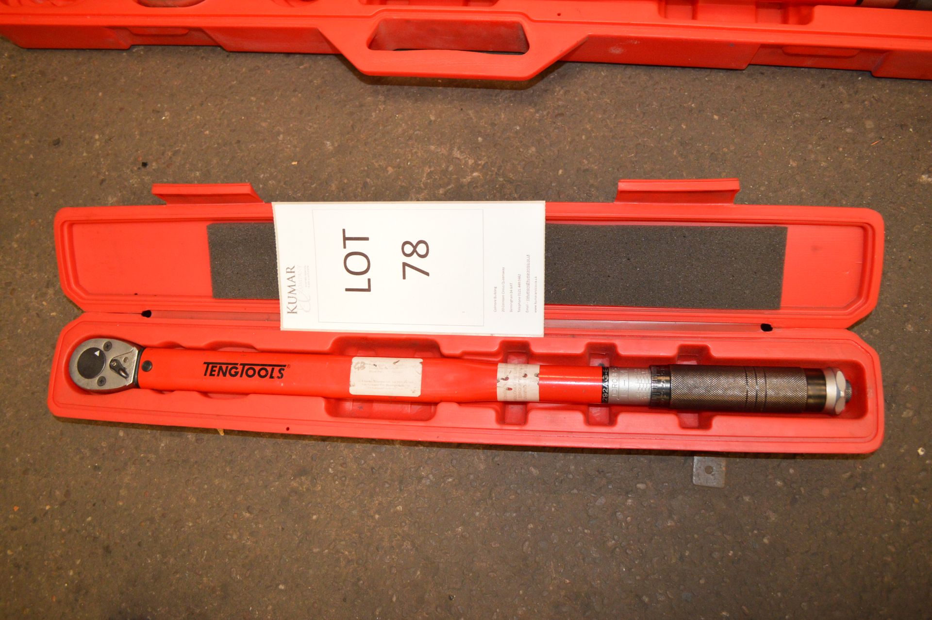 Tengtool Torque Wrench Model No: 1292AG E4 with Case