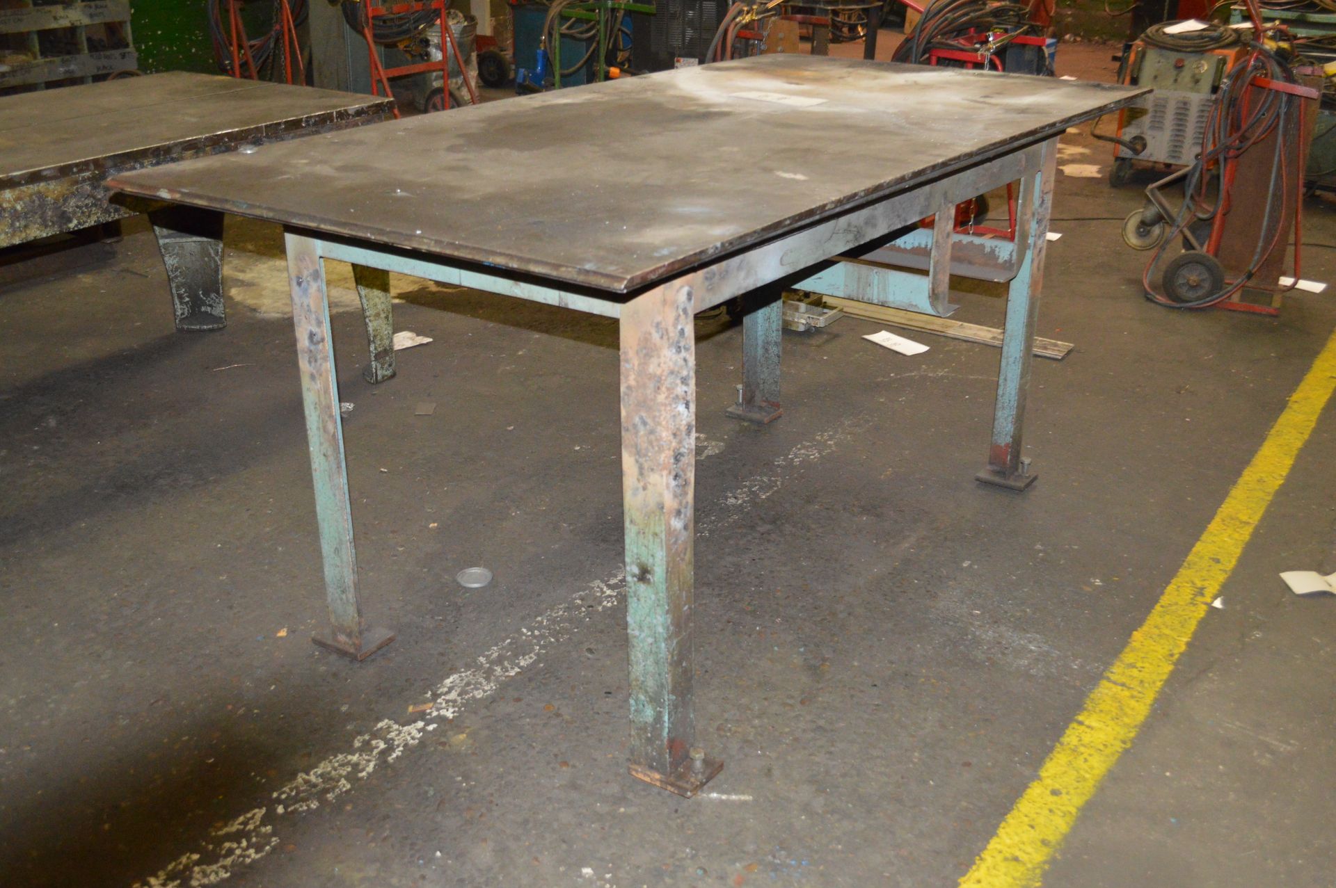 Welded Mild Steel Work Bench w-209cm, d-103cm, h-96cm - Image 2 of 5
