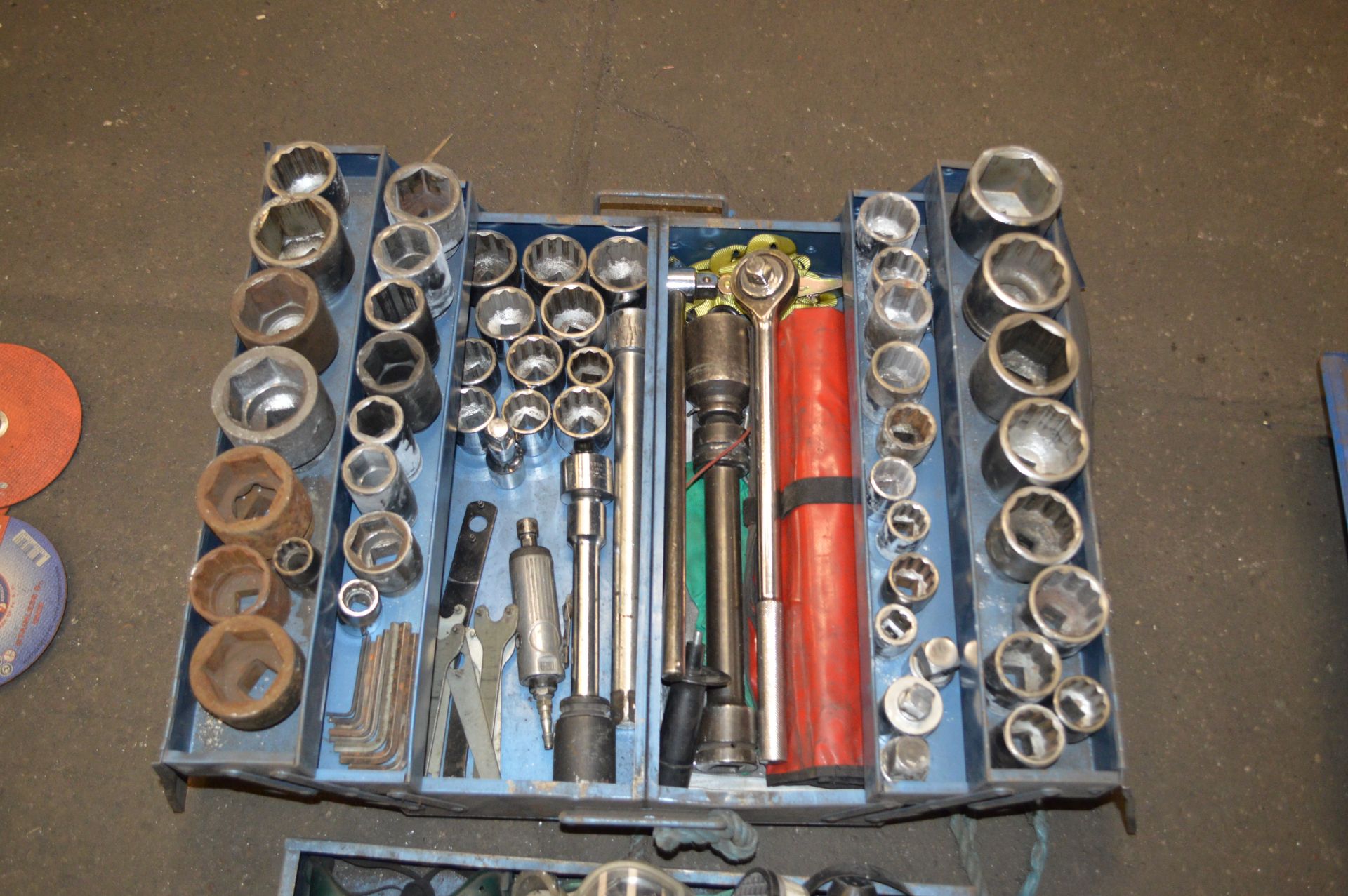 Tool Box & Contents to include Selection of Impact Sockets, Brackets, Extension Bars etc - Image 2 of 10