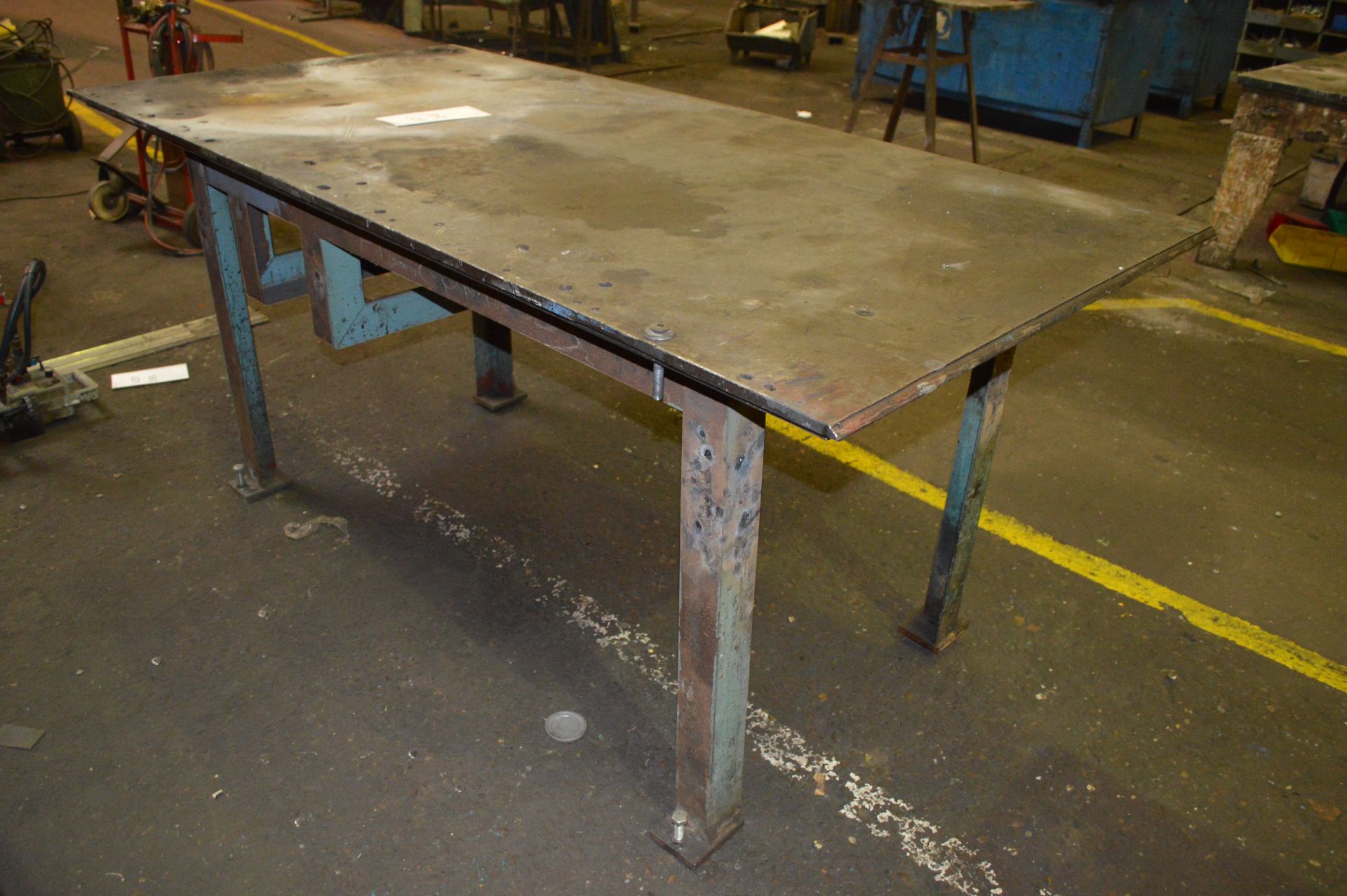 Welded Mild Steel Work Bench w-209cm, d-103cm, h-96cm - Image 3 of 5