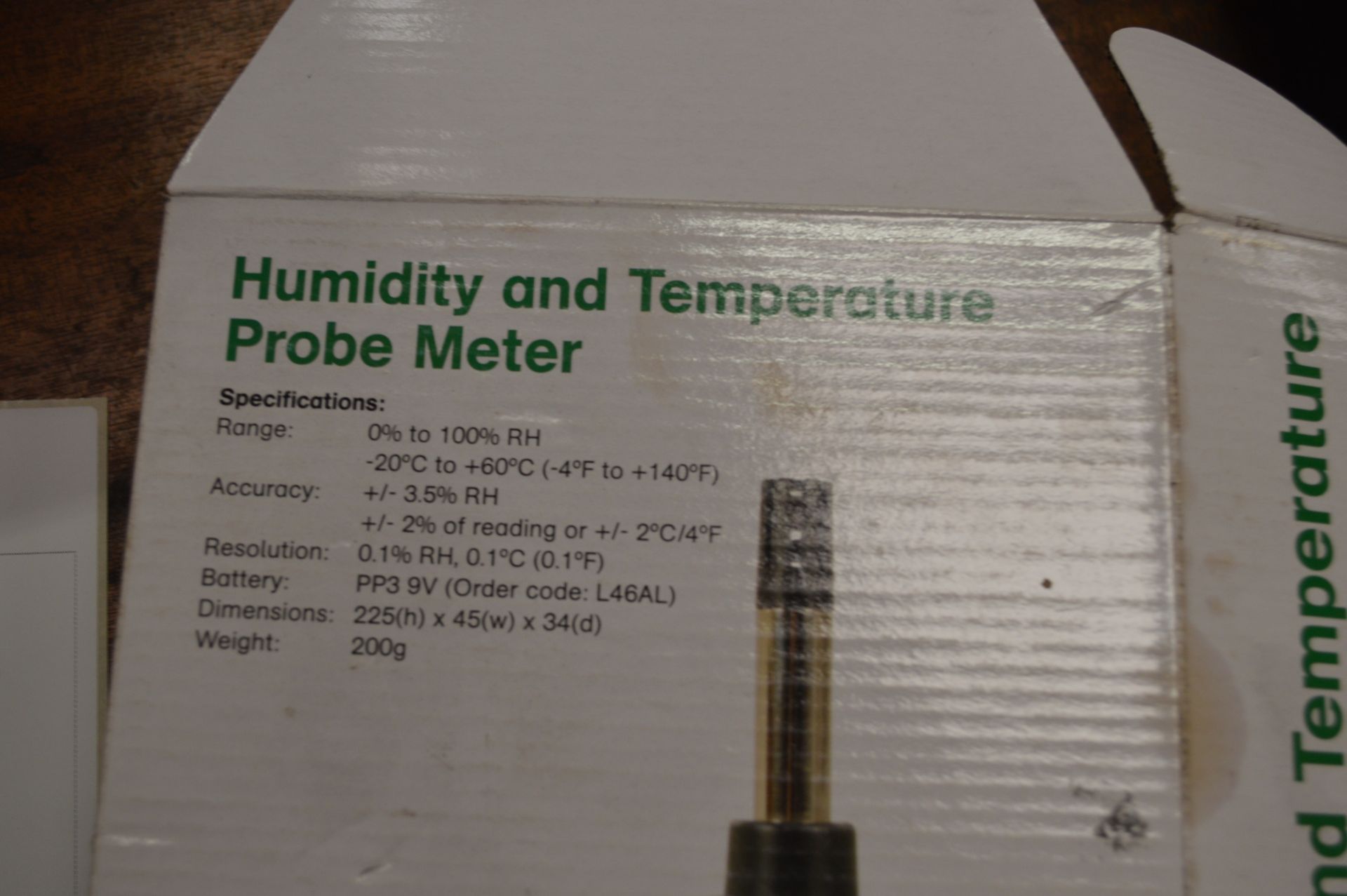 Gold Precision Temperature & Humidity Meter Model No: N18FR - Image 4 of 6