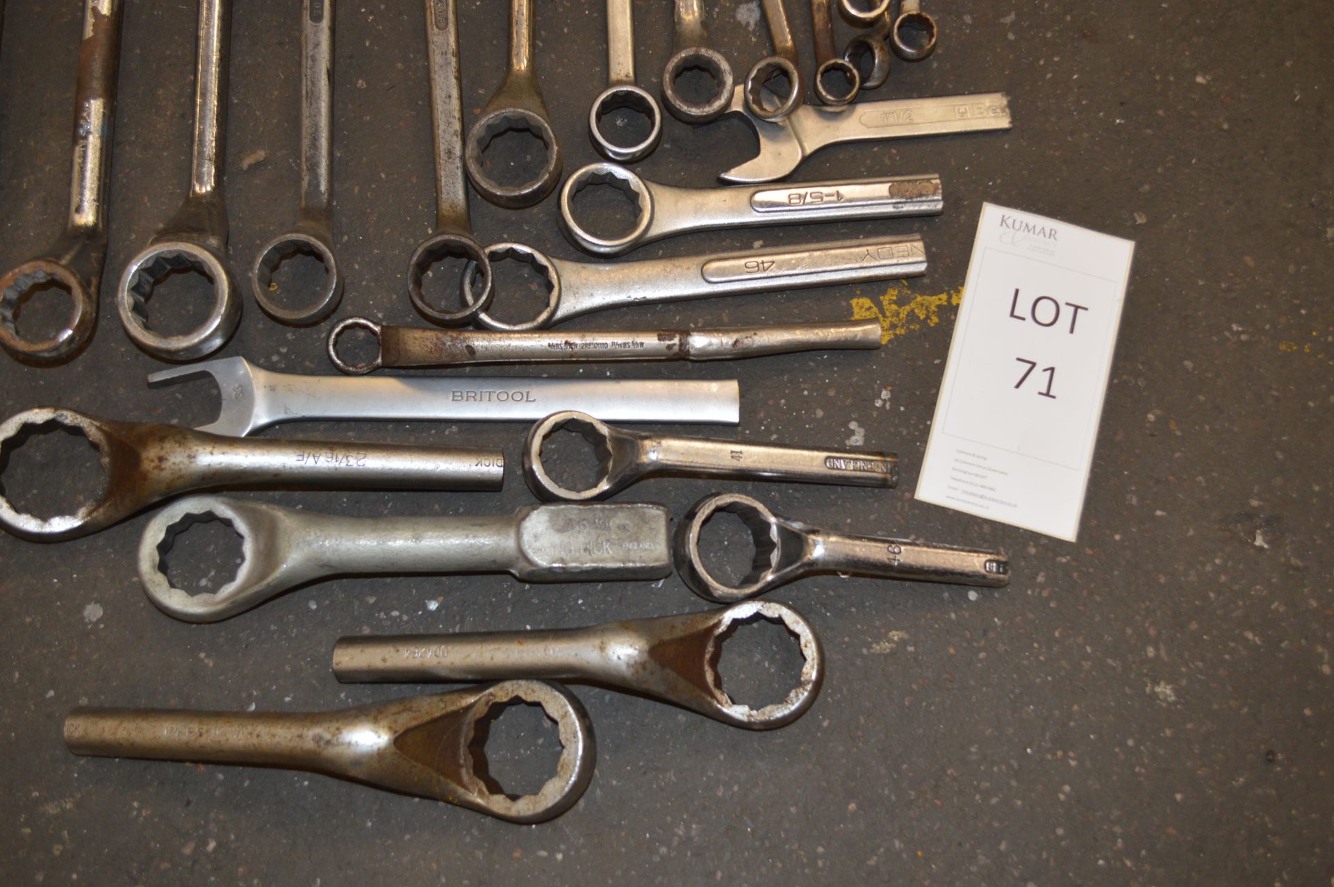 Quantity of Ring Spanners & Machine Tools (approx 28) - Image 2 of 7