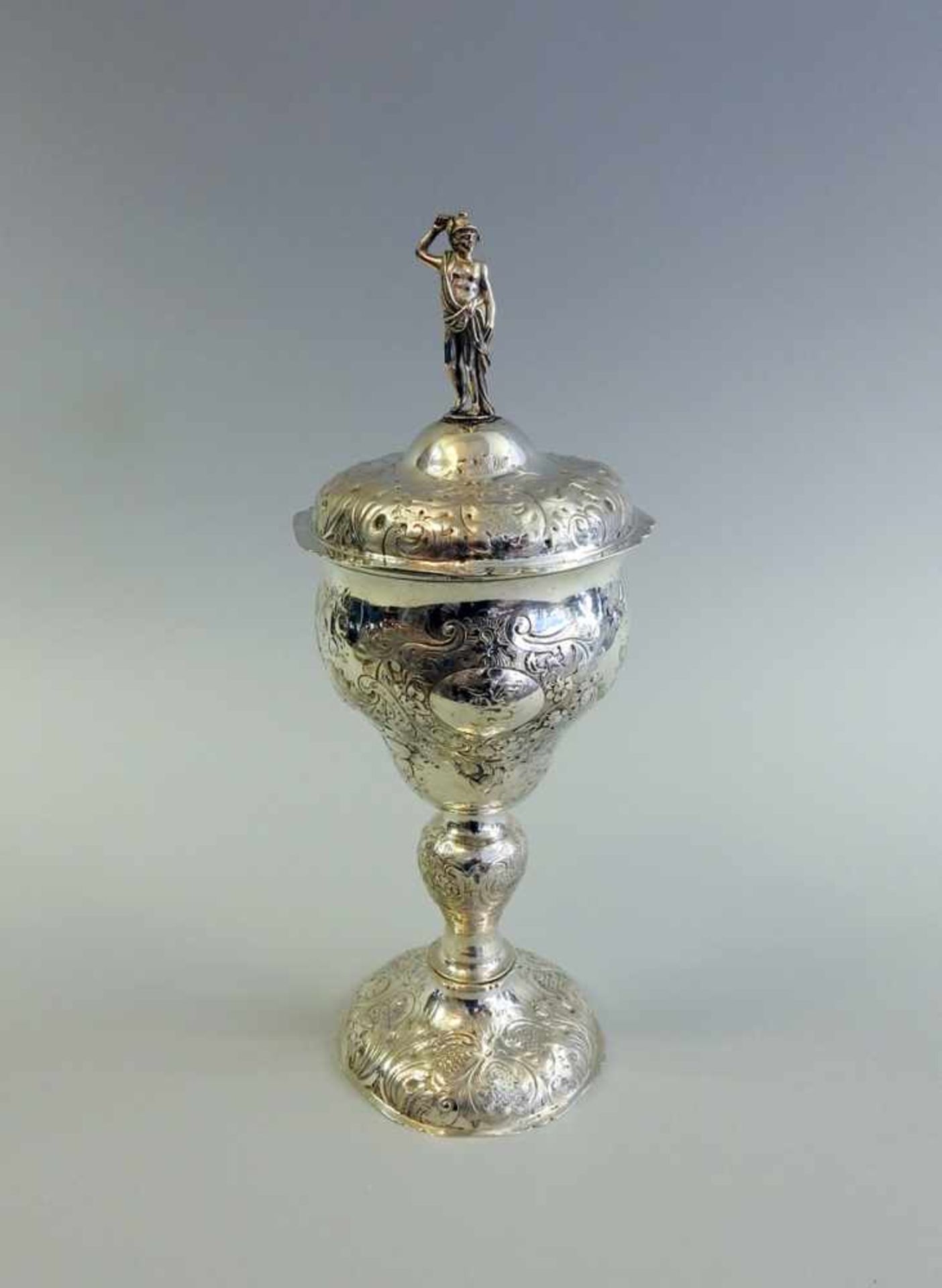 Deckelpokal, Peter Rohde, geboren Danzig 1670 - 1675 Silber, punziert am Bodenrand und am